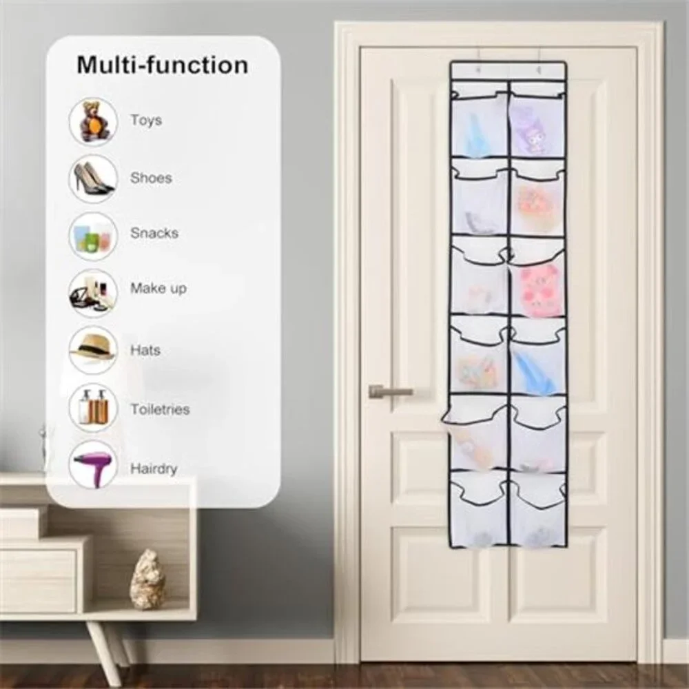 Over Door Shoe Organizer 12 Pocket Hanging Closet Storage